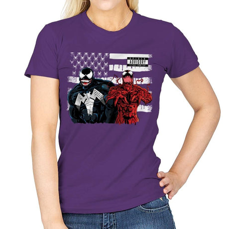 We're Sorry Ms. Parker - Best Seller - Womens T-Shirts RIPT Apparel Small / Purple