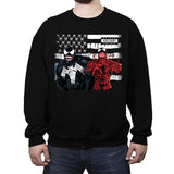 We're Sorry Ms. Parker - Crew Neck Sweatshirt Crew Neck Sweatshirt RIPT Apparel Small / Black