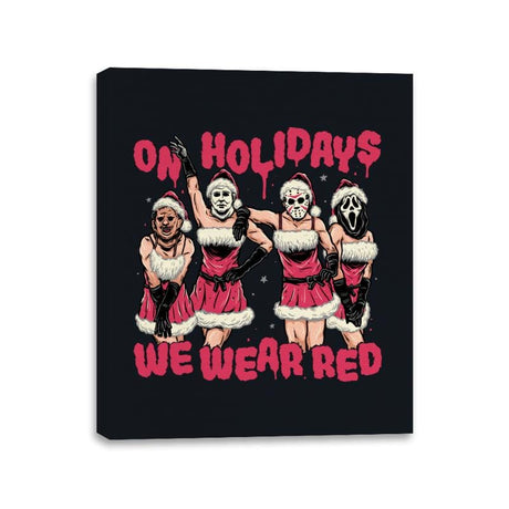 We Wear Red - Canvas Wraps Canvas Wraps RIPT Apparel 11x14 / Black