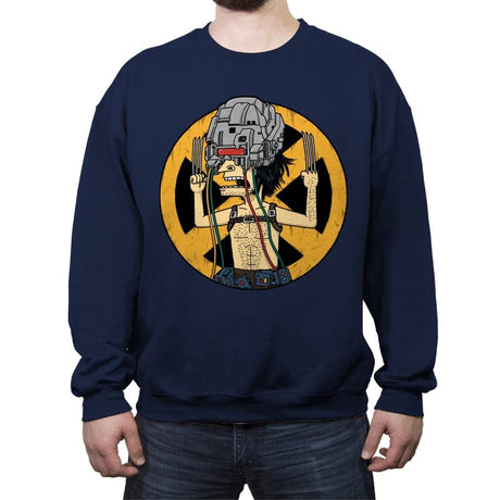 Weaponholio X - Crew Neck Sweatshirt Crew Neck Sweatshirt RIPT Apparel Small / Navy