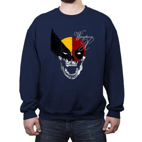 WEAPONS X - Crew Neck Sweatshirt Crew Neck Sweatshirt RIPT Apparel Small / Navy