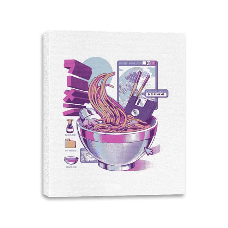 Web Ramen - Canvas Wraps Canvas Wraps RIPT Apparel 11x14 / White