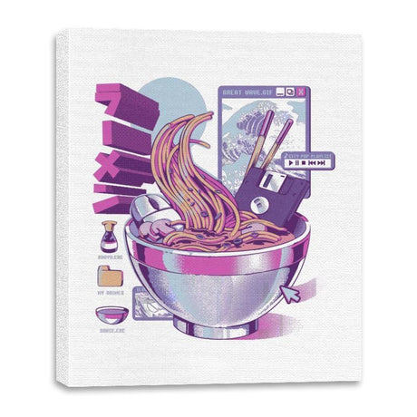 Web Ramen - Canvas Wraps Canvas Wraps RIPT Apparel 16x20 / White