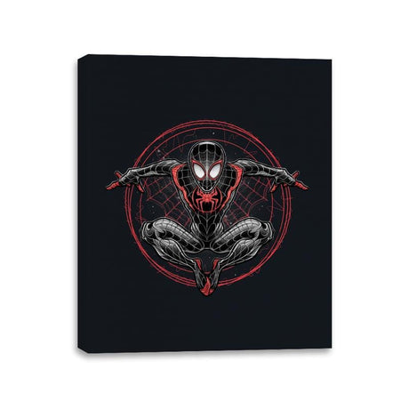 Web Slinging in the Multiverse - Canvas Wraps Canvas Wraps RIPT Apparel 11x14 / Black