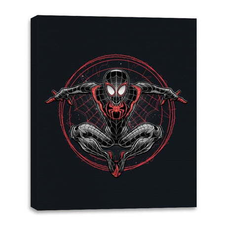 Web Slinging in the Multiverse - Canvas Wraps Canvas Wraps RIPT Apparel 16x20 / Black