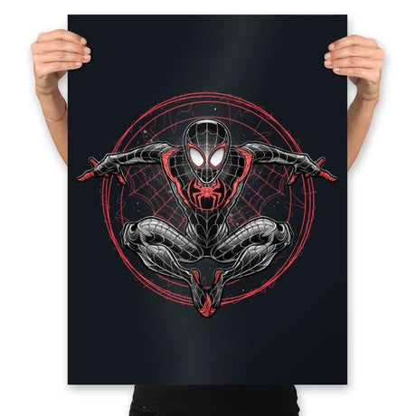 Web Slinging in the Multiverse - Prints Posters RIPT Apparel 18x24 / Black