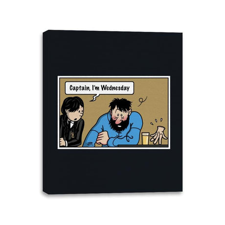 Wednesday Meme! - Canvas Wraps Canvas Wraps RIPT Apparel 11x14 / Black