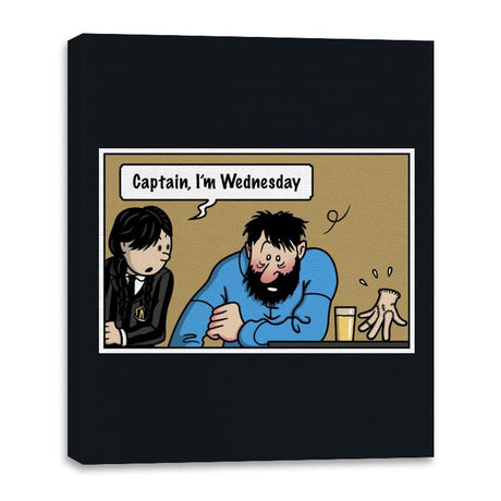 Wednesday Meme! - Canvas Wraps Canvas Wraps RIPT Apparel 16x20 / Black