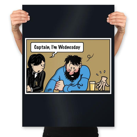 Wednesday Meme! - Prints Posters RIPT Apparel 18x24 / Black