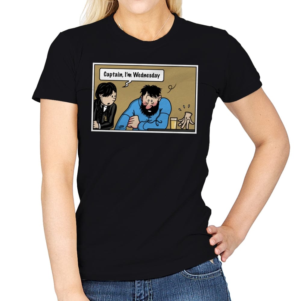 Wednesday Meme! - Womens T-Shirts RIPT Apparel Small / Black