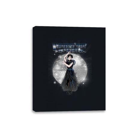 Wednesday Night Fever - Canvas Wraps Canvas Wraps RIPT Apparel 8x10 / Black