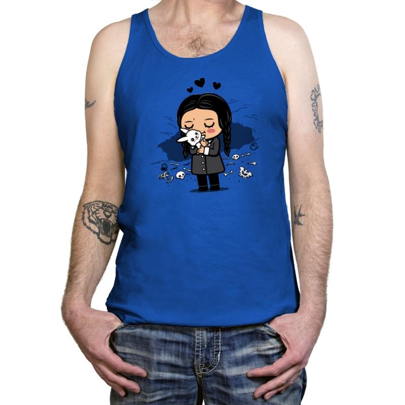 Wednesday's New Friend - Tanktop Tanktop RIPT Apparel X-Small / True Royal