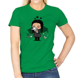 Wednesday's New Friend - Womens T-Shirts RIPT Apparel Small / Irish Green