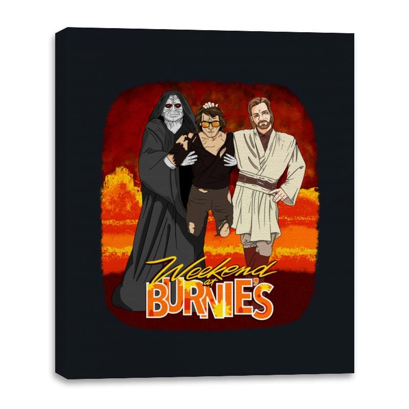 Weekend at Burnie’s - Canvas Wraps Canvas Wraps RIPT Apparel 16x20 / Black