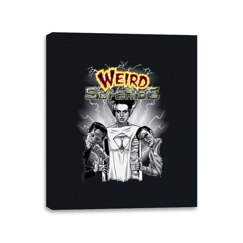 Weird Sci Bride - Canvas Wraps Canvas Wraps RIPT Apparel 11x14 / Black