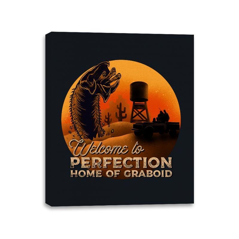 Welcome Home Perfection - Canvas Wraps Canvas Wraps RIPT Apparel 11x14 / Black