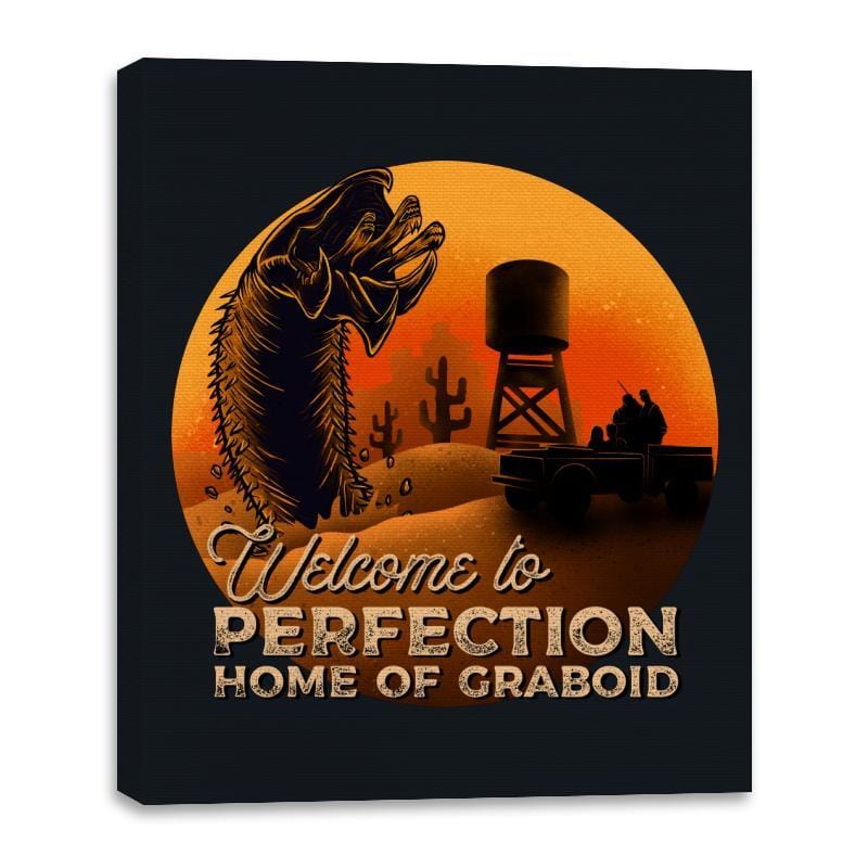 Welcome Home Perfection - Canvas Wraps Canvas Wraps RIPT Apparel 16x20 / Black