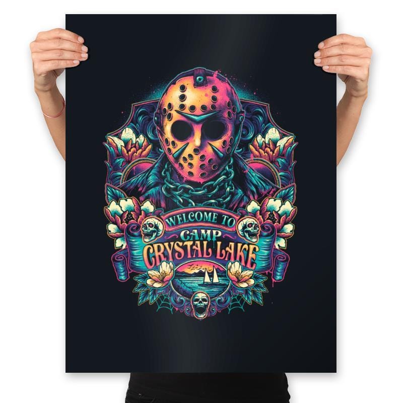 Welcome To Camp - Prints Posters RIPT Apparel 18x24 / Black