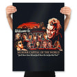 Welcome to Santa Carla - Prints Posters RIPT Apparel 18x24 / Black