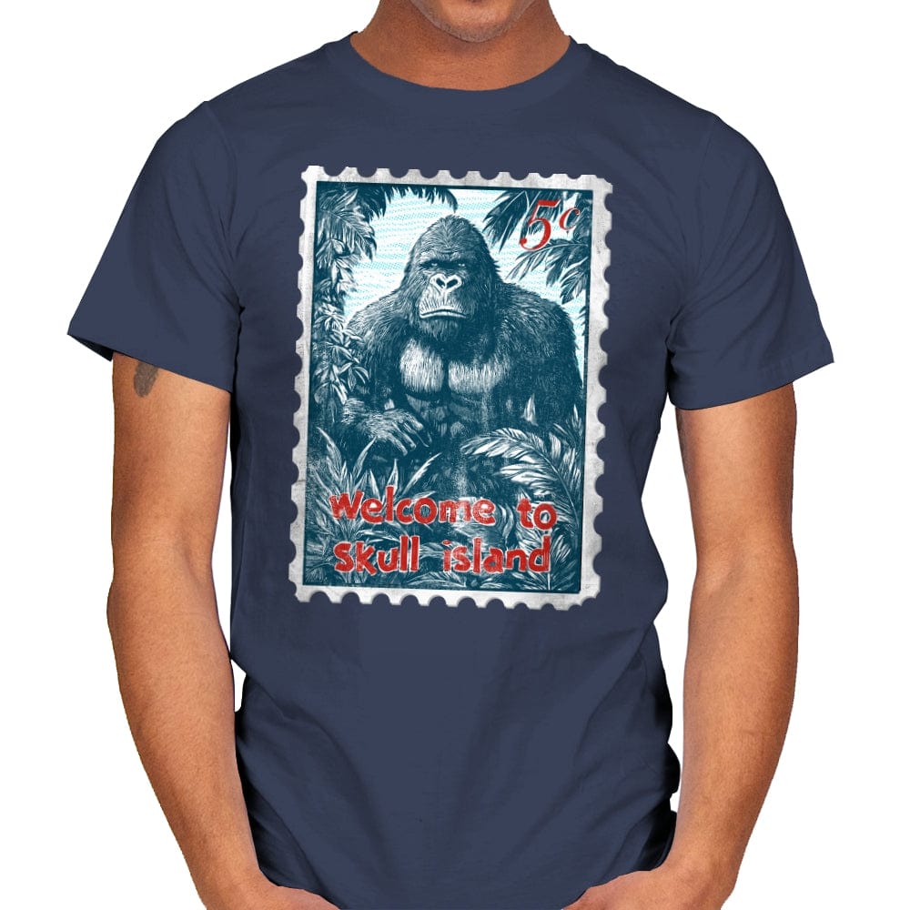 Welcome to Skull Island - Mens T-Shirts RIPT Apparel Small / Navy