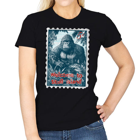 Welcome to Skull Island - Womens T-Shirts RIPT Apparel Small / Black