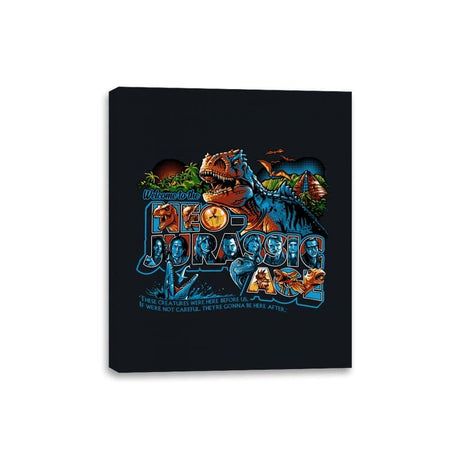 Welcome to the Neo-Jurassic Age - Canvas Wraps Canvas Wraps RIPT Apparel 8x10 / Black