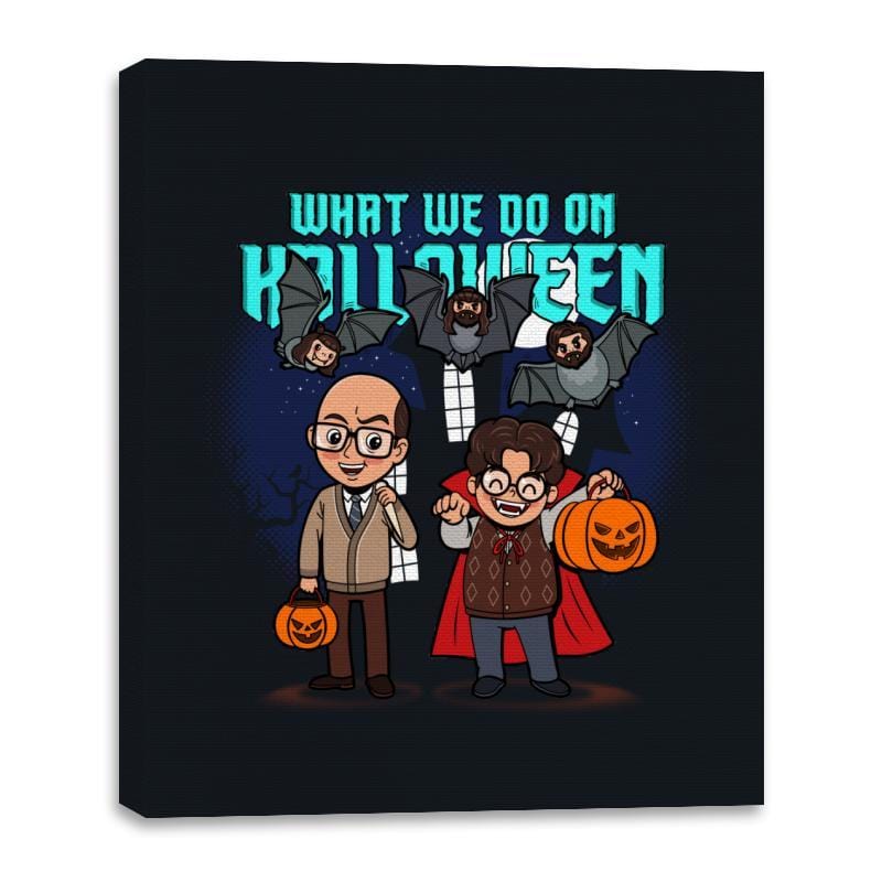 What we do on Halloween - Canvas Wraps Canvas Wraps RIPT Apparel 16x20 / Black