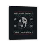 Whats your Favorite Christmas Movie? - Canvas Wraps Canvas Wraps RIPT Apparel 11x14 / Black