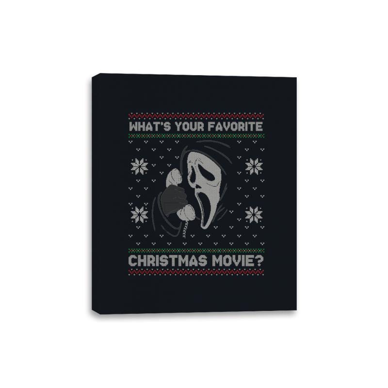 Whats your Favorite Christmas Movie? - Canvas Wraps Canvas Wraps RIPT Apparel 8x10 / Black