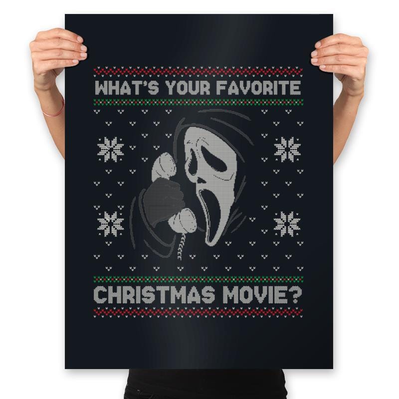 Whats your Favorite Christmas Movie? - Prints Posters RIPT Apparel 18x24 / Black