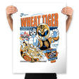 Wheat Tiger - Prints Posters RIPT Apparel 18x24 / White