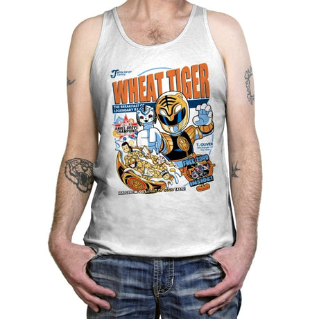 Wheat Tiger - Tanktop Tanktop RIPT Apparel X-Small / White