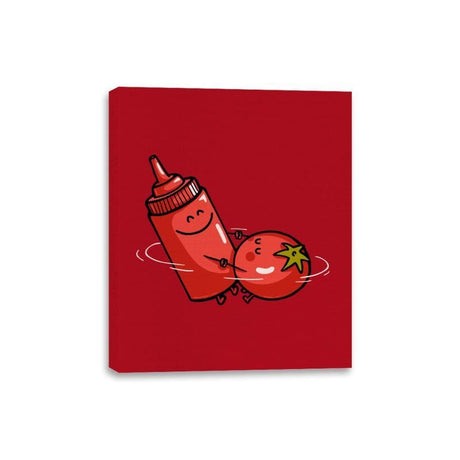 When the Love is Pure - Canvas Wraps Canvas Wraps RIPT Apparel 8x10 / Red