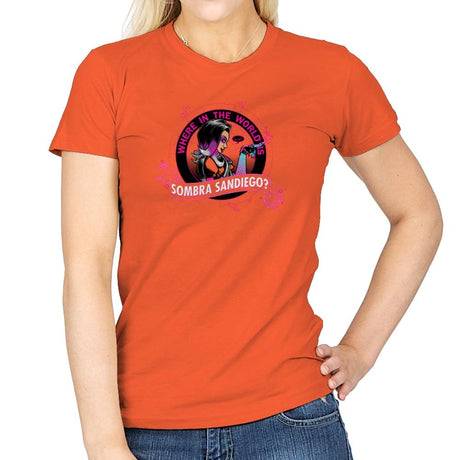 Where in the World is Sombra Sandiego? Exclusive - Womens T-Shirts RIPT Apparel Small / Orange