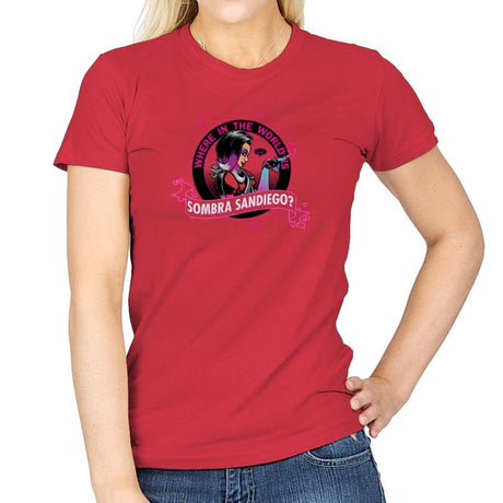 Where in the World is Sombra Sandiego? Exclusive - Womens T-Shirts RIPT Apparel Small / Red