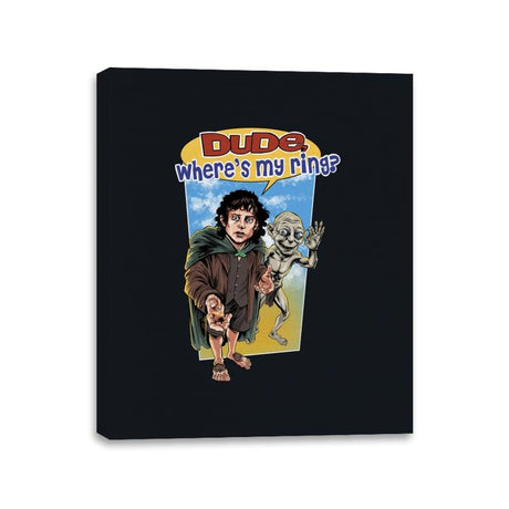 Where is my Ring? - Canvas Wraps Canvas Wraps RIPT Apparel 11x14 / Black