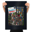 Where's Freddy? - Prints Posters RIPT Apparel 18x24 / Black