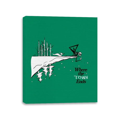 Where the Town Ends - Canvas Wraps Canvas Wraps RIPT Apparel 11x14 / Kelly