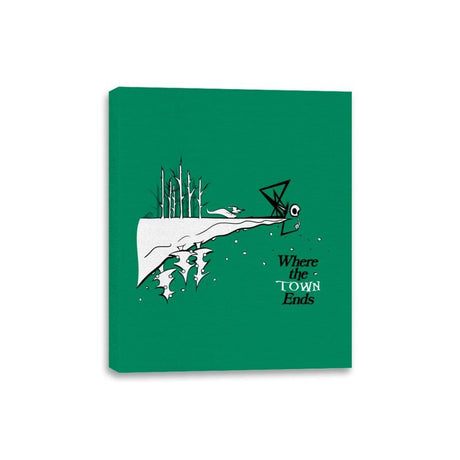 Where the Town Ends - Canvas Wraps Canvas Wraps RIPT Apparel 8x10 / Kelly