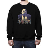 Where The Wild Heroes Are - Crew Neck Sweatshirt Crew Neck Sweatshirt RIPT Apparel Small / Black