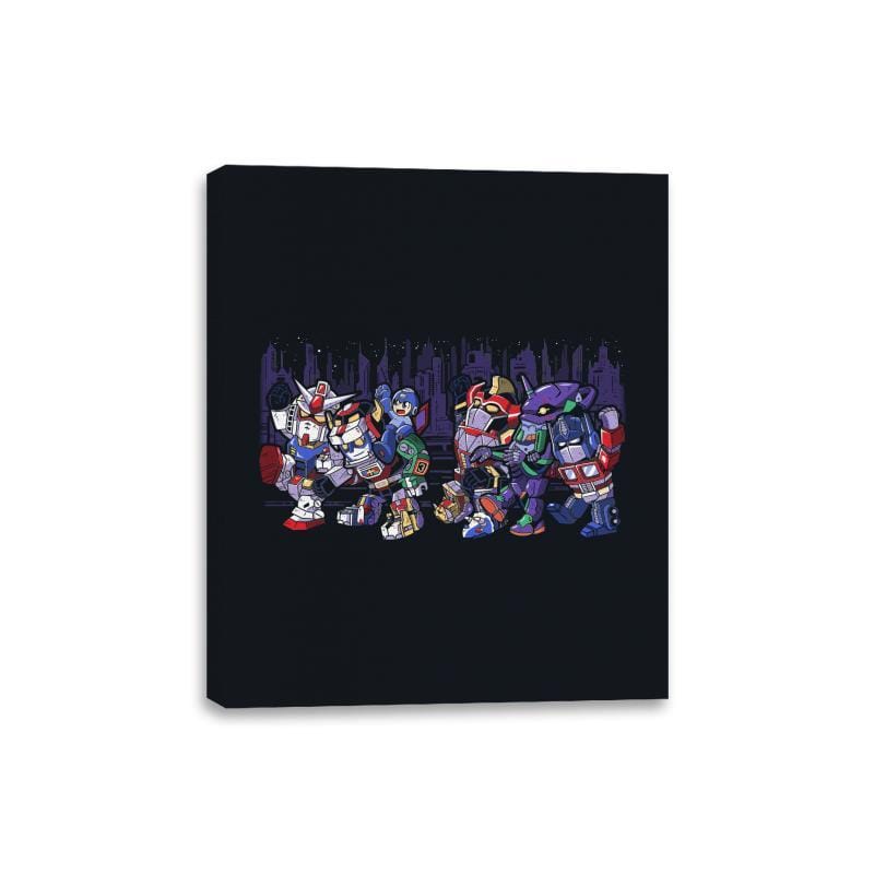 Where the Wild Mechs Are - Canvas Wraps Canvas Wraps RIPT Apparel 8x10 / Black