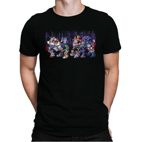 Where the Wild Mechs Are - Mens Premium T-Shirts RIPT Apparel Small / Black