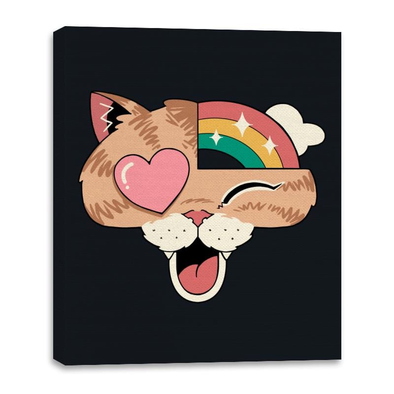 Whimsical Whiskers II - Canvas Wraps Canvas Wraps RIPT Apparel 16x20 / Black