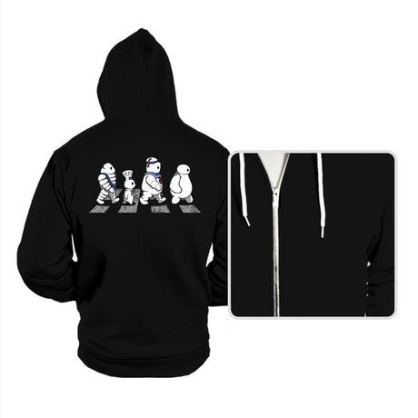 White Puff Road - Hoodies Hoodies RIPT Apparel Small / Black