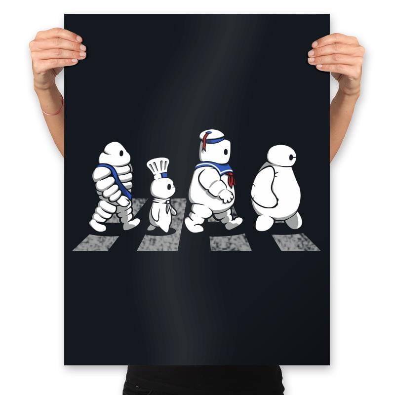 White Puff Road - Prints Posters RIPT Apparel 18x24 / Black