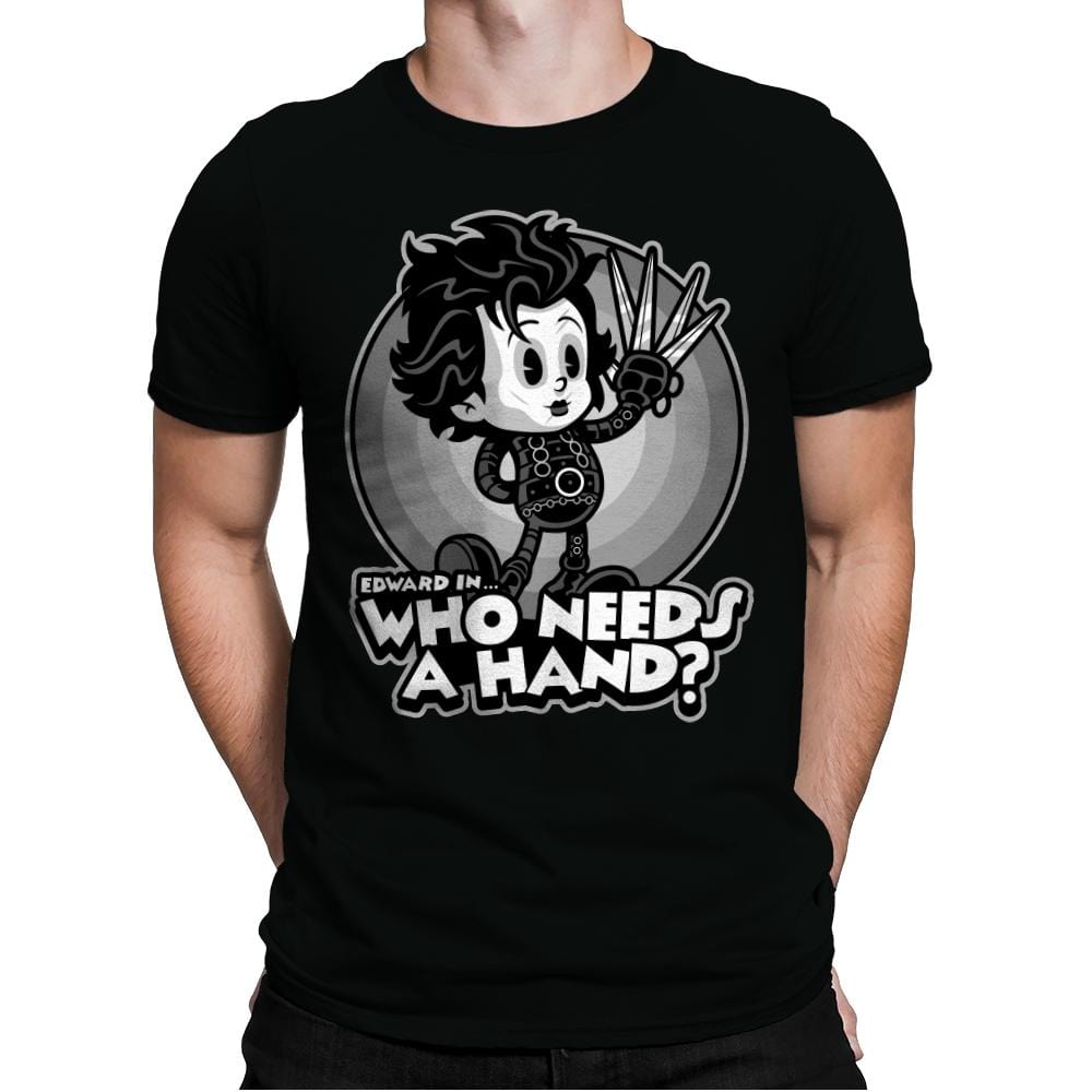 Who Needs A Hand? - Mens Premium T-Shirts RIPT Apparel Small / Black