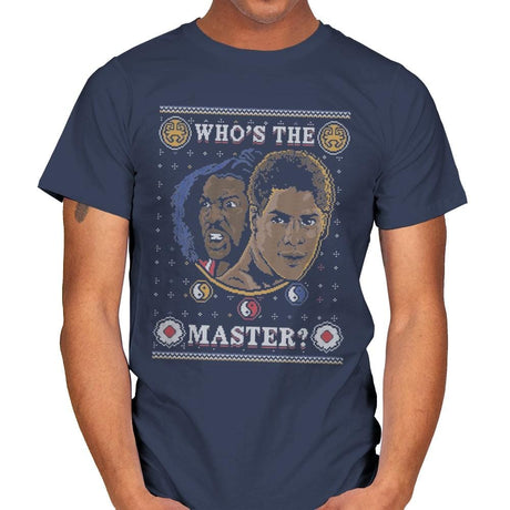 Who's The Master - Ugly Holiday - Mens T-Shirts RIPT Apparel Small / Navy