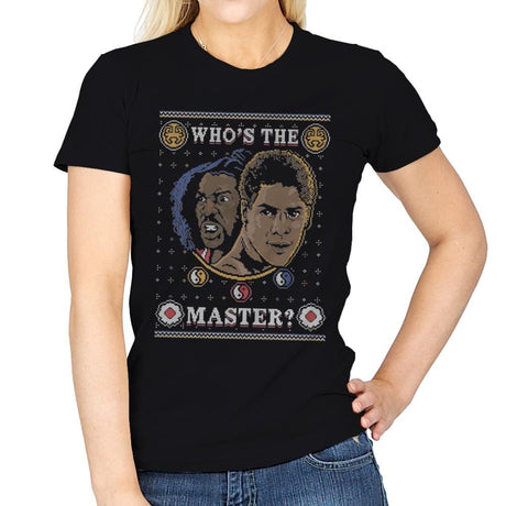 Who's The Master - Ugly Holiday - Womens T-Shirts RIPT Apparel Small / Black