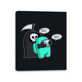 Who's There? - Canvas Wraps Canvas Wraps RIPT Apparel 11x14 / Black