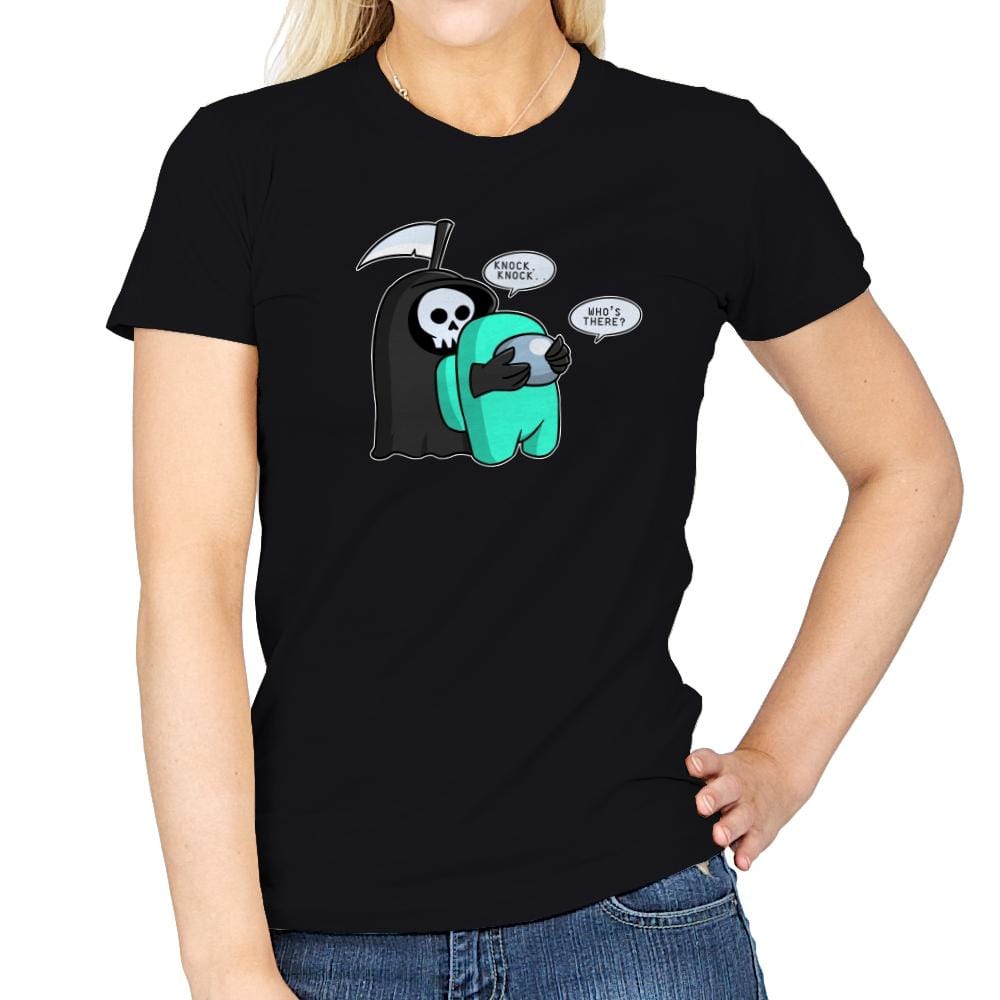 Who's There? - Womens T-Shirts RIPT Apparel Small / Black